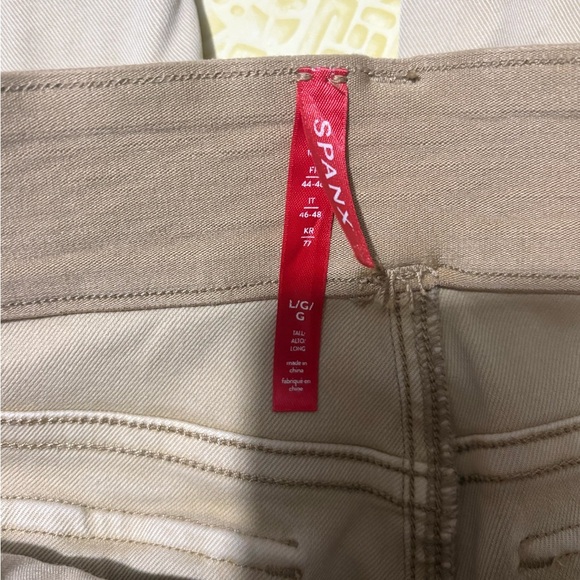 SPANX Tan Straight Leg Pants Classic Design - Picture 5 of 10